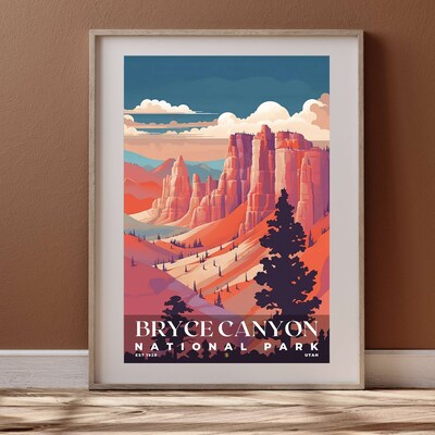 Bryce Canyon National Park Poster, Travel Art, Office Poster, Home Decor | S5 - image4